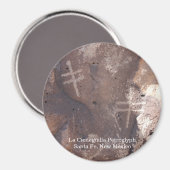 La Cieneguilla Petroglyph Santa Fe Magnet (Vorderseite/Rückseite)