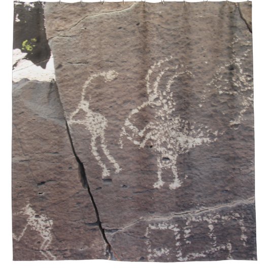 La Cieneguilla Petroglyph Site Santa Fe Duschvorhang (Vorderseite)