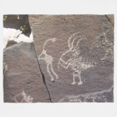 La Cieneguilla Petroglyph Site Santa Fe Fleecedecke (Vorderseite (Horizontal))