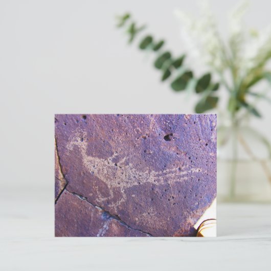 La Cieneguilla Petroglyph Site Santa Fe Postkarte (Stehend Vorderseite)