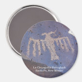 La Cieneguilla Petroglyphe Magnet (Vorderseite/Rückseite)