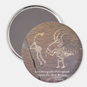 La Cieneguilla Petroglyphe Magnet (Vorderseite/Rückseite)