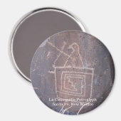 La Cieneguilla Petroglyphe Magnet (Vorderseite/Rückseite)