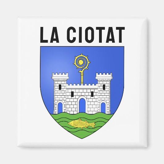 La Ciotat Wappen - Frankreich Magnet (Vorne)