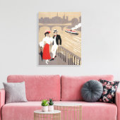 La Cite Art Deco Szene Leinwanddruck (Insitu (Wohnzimmer))