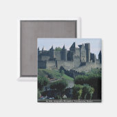 La Cite, Languedoc-Roussillon, Carcassonne, Frankr Magnet (Vorderseite/Rückseite)