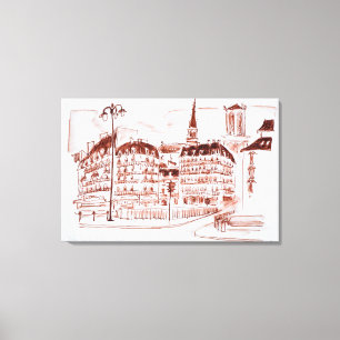 La Cité und Notre Dame de Paris Paris, Frankreic Leinwanddruck