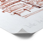 La Cite und Notre Dame de Paris | Paris, Frankreic Poster (Ecke)