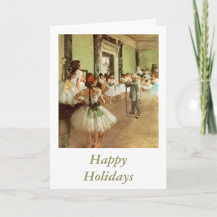 La Classe de Danse by Edgar Degas Feiertagskarte
