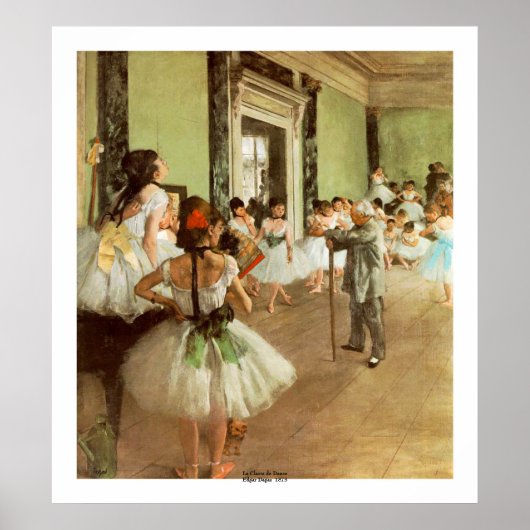 La Classe de Danse by Edgar Degas Poster (Vorne)