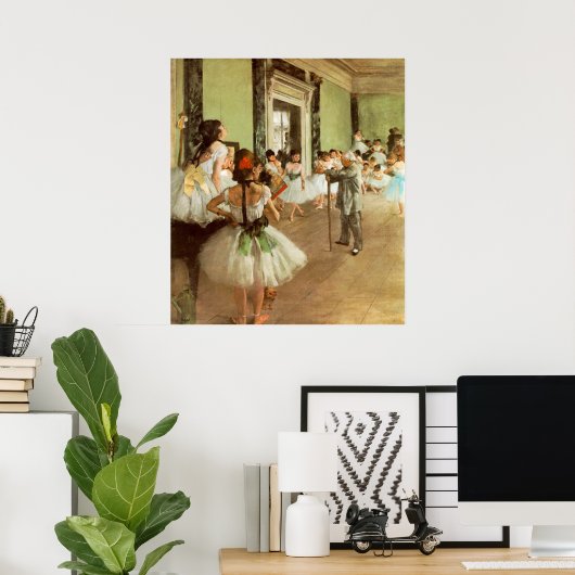 La Classe de Danse by Edgar Degas Poster (Heimbüro)