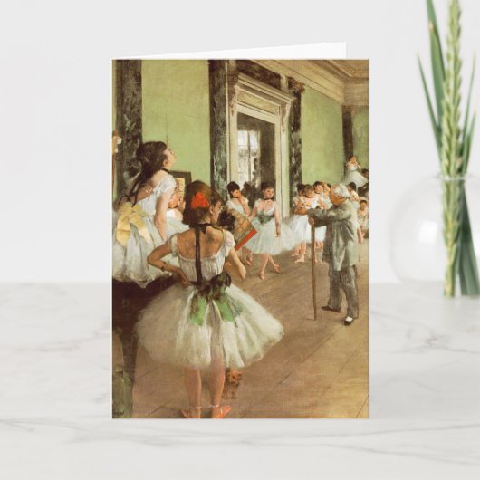 La Classe de Danse durch Edgar Degas Karte (Vorderseite)