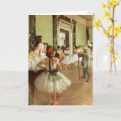 La Classe de Danse durch Edgar Degas Karte (Gelbe Blume)