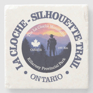 La Cloche-Silhouette Trail (rd2) Steinuntersetzer