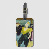 La Clownesse (Clown) Cha-U-Kao von Toulouse Lautre Gepäckanhänger (Vorderseite Vertikal)