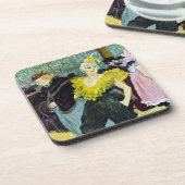 La Clownesse (Clown) Cha-U-Kao von Toulouse Lautre Getränkeuntersetzer (Linke Seite)