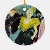 La Clownesse (Clown) Cha-U-Kao von Toulouse Lautre Keramik Ornament (Vorne)