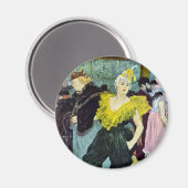 La Clownesse (Clown) Cha-U-Kao von Toulouse Lautre Magnet (Vorderseite/Rückseite)