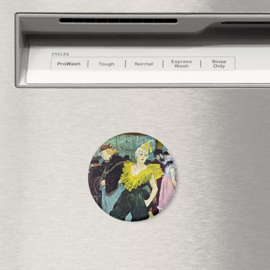 La Clownesse (Clown) Cha-U-Kao von Toulouse Lautre Magnet (In Situ (Geschirrspüler))