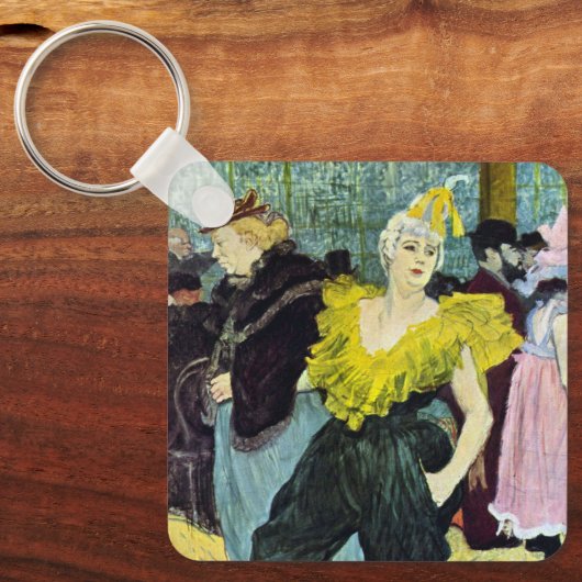 La Clownesse (Clown) Cha-U-Kao von Toulouse Lautre Schlüsselanhänger (Vorderseite)