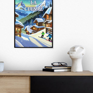 La Clusaz: Glanz der Schnee, echter Charme Poster