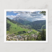 La Clusaz, Haute-Savoie, Französische Alpen Postkarte (Vorderseite)