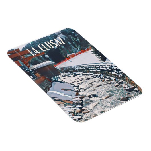 La Clusaz Skistation Magnet (Rechte Seite)