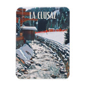 La Clusaz Skistation Magnet (Vertikal)