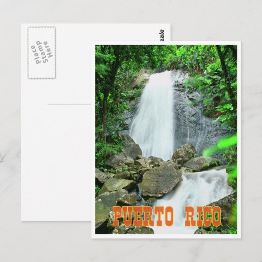 La Coca fällt Postkarte (Vorne/Hinten)