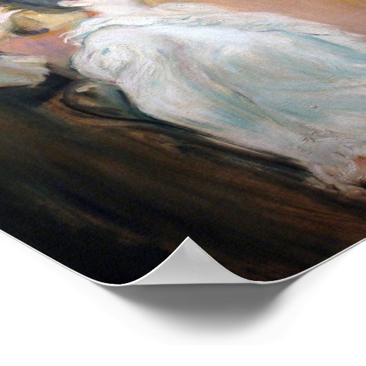 La Coiffure | Berthe Morisot Poster (Ecke)