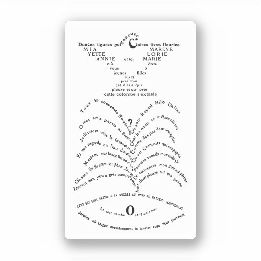 La Colombe poignardée et le Jet d'eau Aufkleber (Vorderseite)