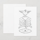 La Colombe poignardée et le Jet d'eau Mitteilungskarte (Vorne/Hinten)