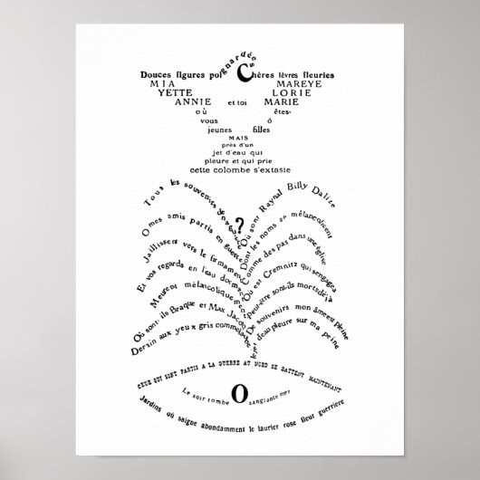 La Colombe poignardée et le Jet d'eau Poster (Vorne)
