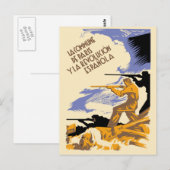 La Commune de Paris Y La Revolución Espanola Postkarte (Vorne/Hinten)