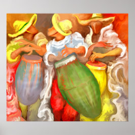 "La Comparsa" - hoher Kontrast Poster