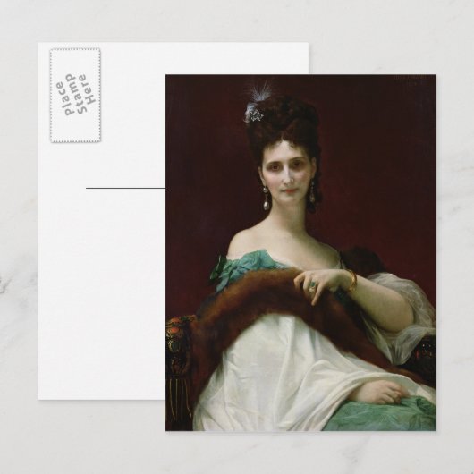 La Comtesse de Keller, 1873 Postkarte (Vorne/Hinten)