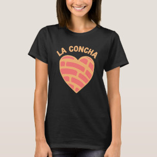 La Concha mexikanisches Brot Teig Heart Shaped Bro T-Shirt