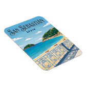 La Concha Strand Spanien Magnet (Rechte Seite)