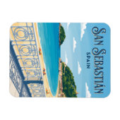 La Concha Strand Spanien Magnet (Horizontal)