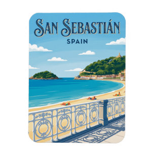 La Concha Strand Spanien Magnet