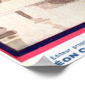 La Coquette Umbrella Girl Poster (Ecke)