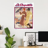 La Coquette Umbrella Girl Poster (Heimbüro)