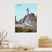 La Corbière Lighthouse in Jersey (1900) Poster (Küche)