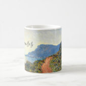 La Corniche bei Monaco von Claude Monet Kaffeetasse (Mittel)