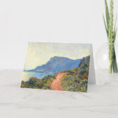 La Corniche bei Monaco von Claude Monet Karte (Vorderseite)
