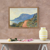 La Corniche bei Monaco von Claude Monet Poster