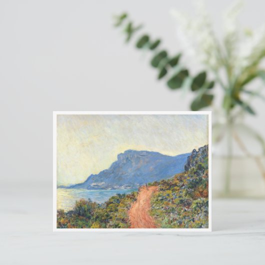 La Corniche bei Monaco von Claude Monet Postkarte (Stehend Vorderseite)