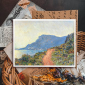 La Corniche bei Monaco von Claude Monet Postkarte