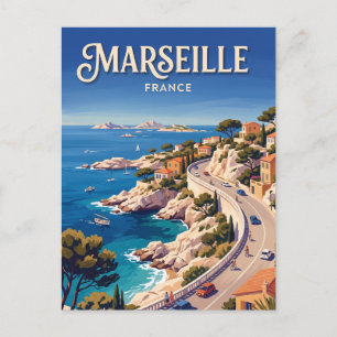 La Corniche Kennedy Marseille Frankreich Postkarte