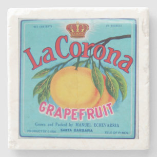La Corona Grapefruit Marmor Untersetzer